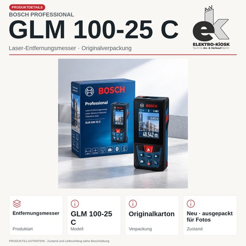 Bosch professional glm - bosch, 100-25